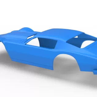 Shell of Vintage Dirt late model Race car Version 2 Scale 1:25 - Model thumbnail 10