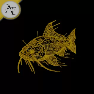 Fish - Geometric - 2D Wall Art Decor