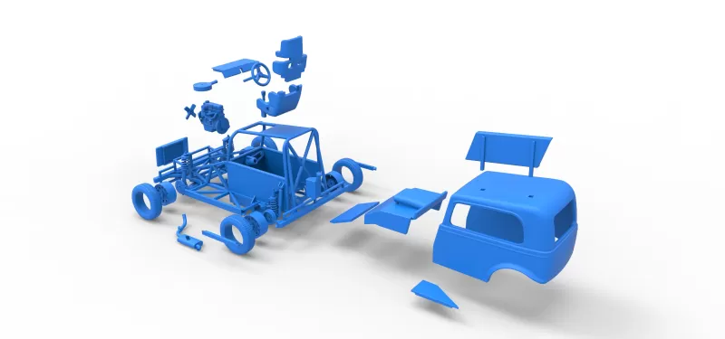 New Zealand Ministock car Scale 1:25 - Model preview 30