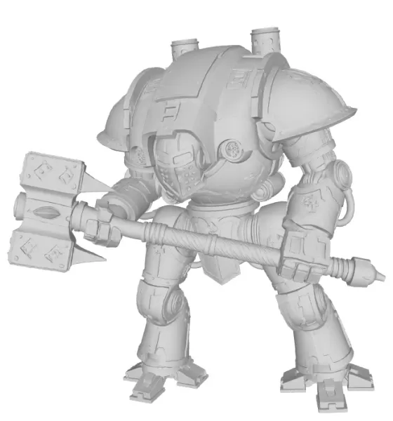 Crimson-Knight-Doomcharger - Model preview 1