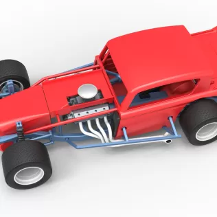 Vintage Asphalt Modified stock car V9 Scale 1:25 - Model thumbnail 4