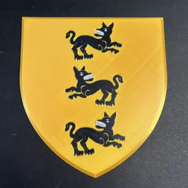Game of Thrones Sigil of House Clegane Coaster - Model preview 1