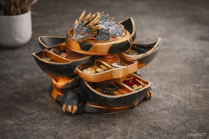 Ultimate Desk Organizer with Phone Holder and RGB LED Light - 3D - Model preview 3