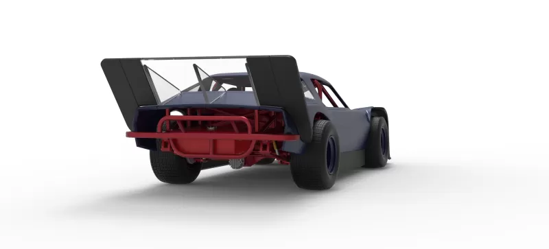 Vintage Dirt late model Race car Version 4 Scale 1:25 - Model preview 19