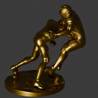 PACK OF 4 POSITIONS - 3D AMERICAN SOCCER PLAYERS - Model thumbnail 13