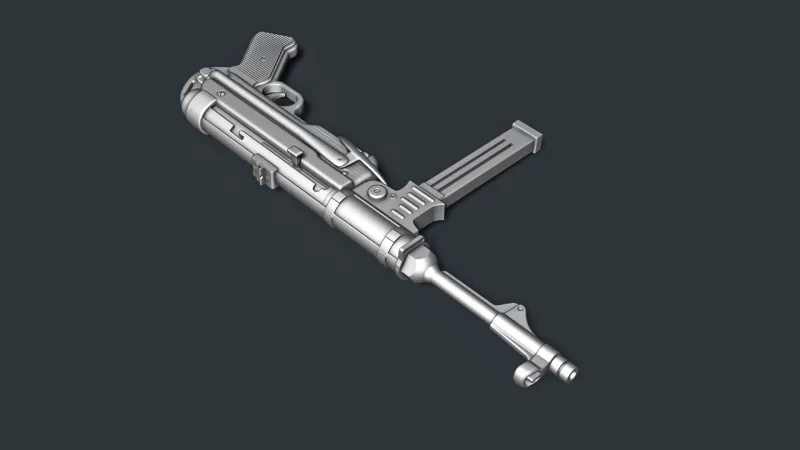 MP40 Submachine Gun RoZ - Model preview 6