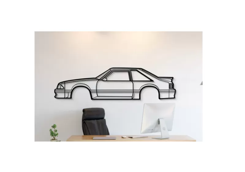 Ford - Mustang GT Hatchback 1988 Wall Art - Model preview 1