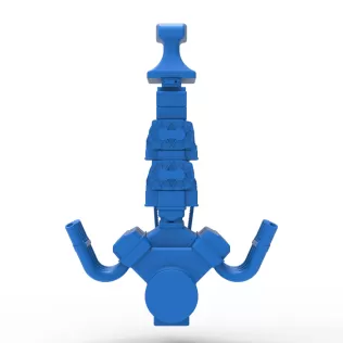 Engine V8 with double supercharger Version 8 Scale 1:25 - Model thumbnail 12