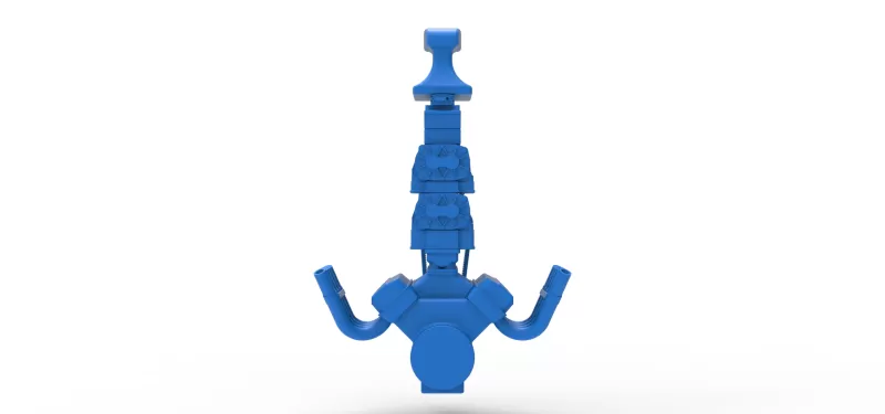 Engine V8 with double supercharger Version 8 Scale 1:25 - Model preview 12