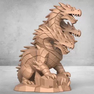 Monster Dragon Sculpture - Model thumbnail 4