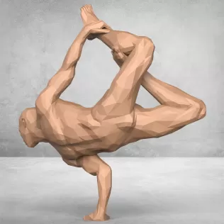 Dancing Man Statue - Model thumbnail 2