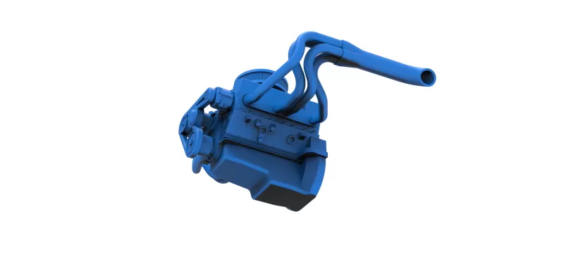 Engine of New Zealand Vintage Stock car Scale 1:25 - Model preview 3