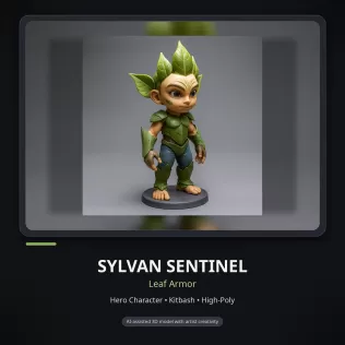 Whimsical Creature & Character Kitbash Collection – High-Poly 3D - Model thumbnail 18