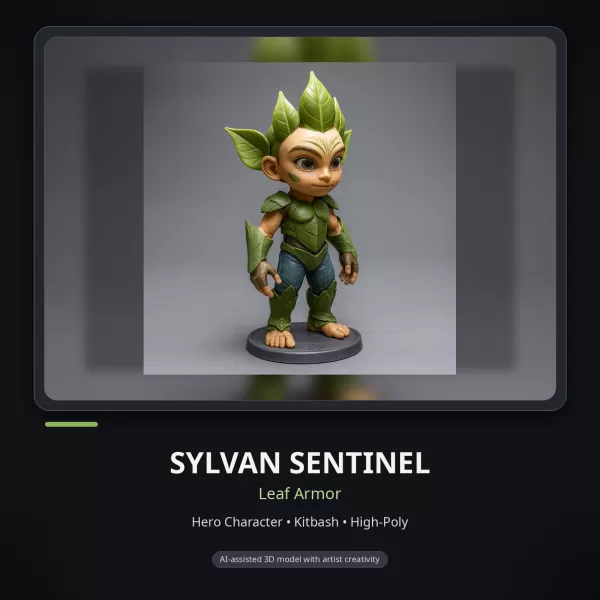 Whimsical Creature & Character Kitbash Collection – High-Poly 3D - Model preview 18