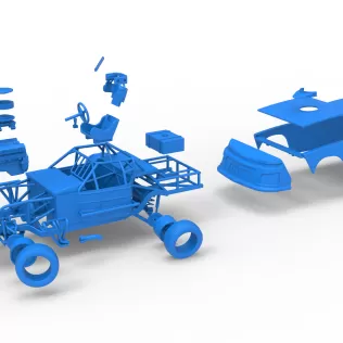 IMCA Stock car while turning Scale 1:25 - Model thumbnail 28