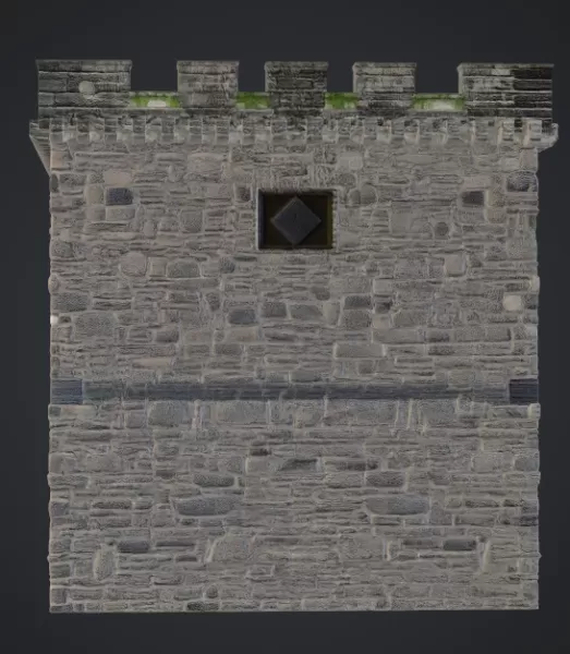 Wehrturm mitvanbau - Model preview 4