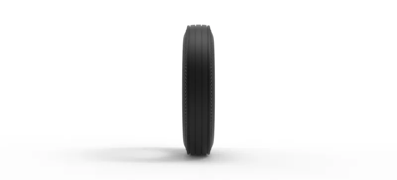 Vintage dirt tire Version 1 Scale 1:25 - Model preview 4