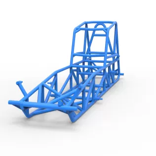 Frame of Vintage Dirt Modified stock car Scale 1:25 - Model thumbnail 4