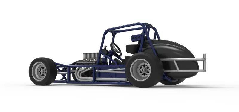 Pavement Silver Crown Car Base Version 2 Scale 1:25 - Model preview 13