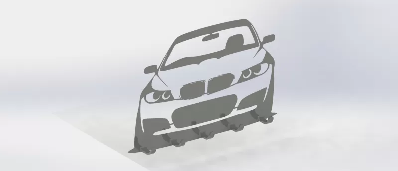 BMW key hook holder - Model preview 2