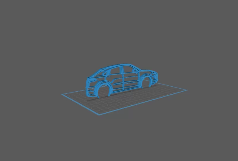 Porsche - Cayenne Turbo Wall Art - Model preview 1