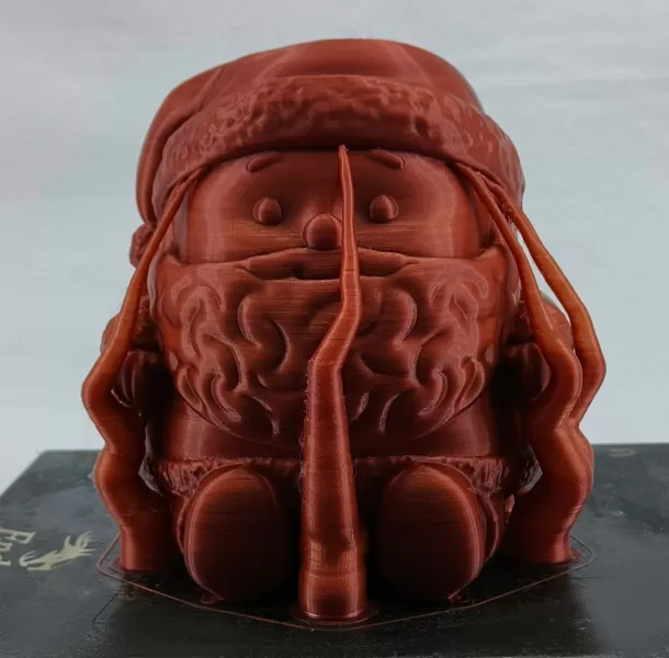 Santa Claus pencil holder / flower pot - Model preview 3