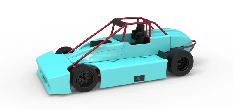 Experimental Pavement Silver Crown Car Version 3 Scale 1:25 - Model preview 1