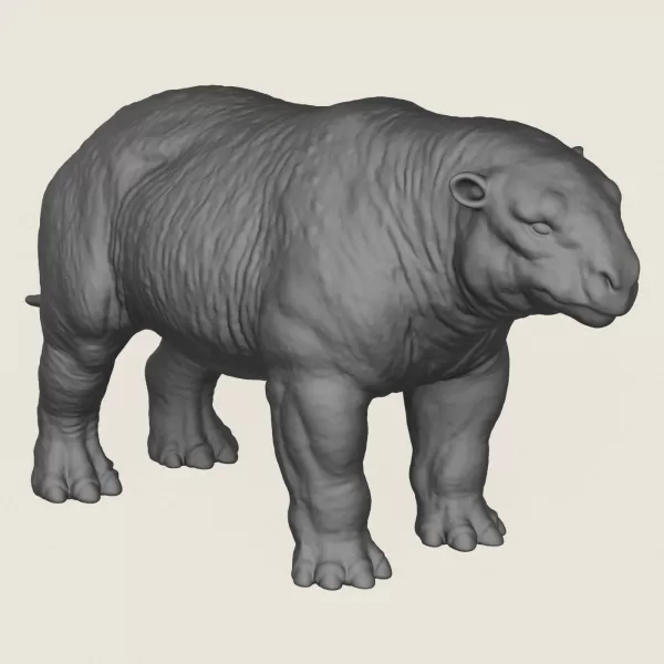 Dino Bull Print Ready 3D Model - Model preview 4