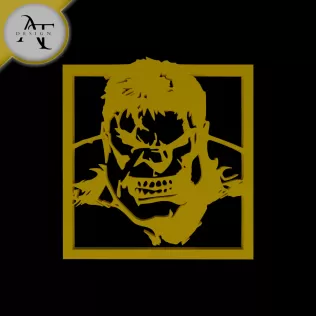 Hulk - Marvel - Silhouette - 2D Wall Art Decor