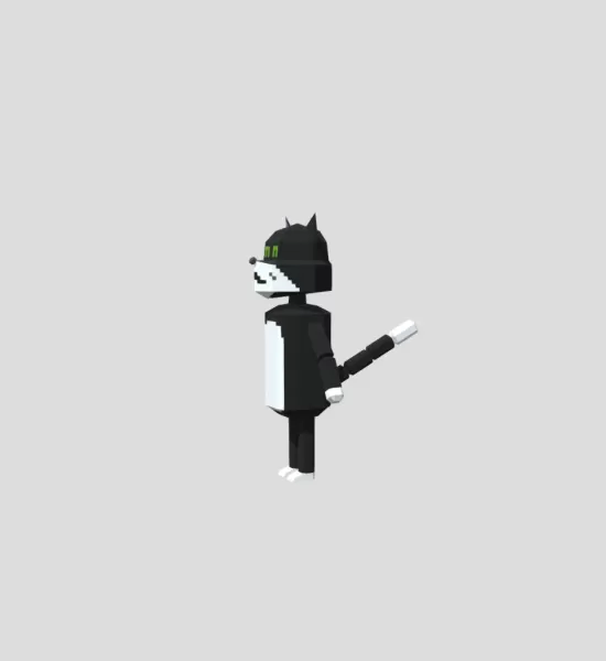 cat cartoon style - Model preview 2