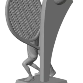 Trophy Tennis Serve Premium – 3D Model - Model thumbnail 4