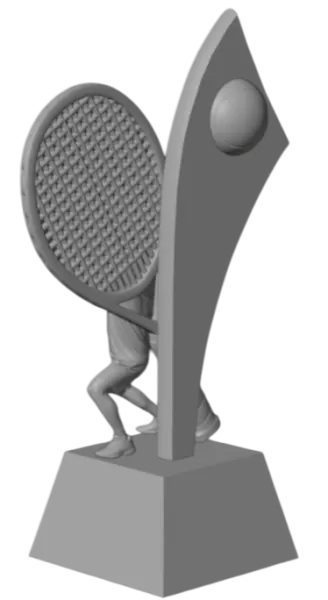 Trophy Tennis Serve Premium – 3D Model - Model preview 4