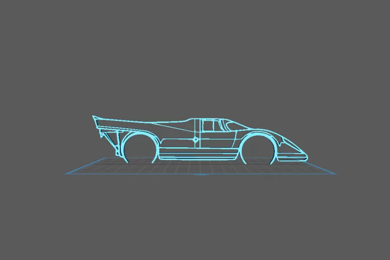 Porsche - 917 Wall Art - Model preview 2
