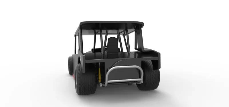 Vintage Dirt Modified stock car Version 6 Scale 1:25 - Model preview 14