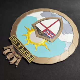 HMS Repulse BCV01 Ship's Badge Wall Plaque - Model thumbnail 6
