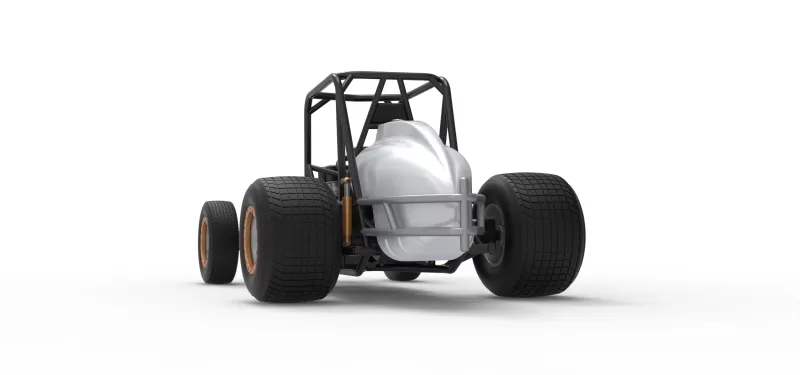 Vintage Dirt Silver Crown Car Base Scale 1:25 - Model preview 15