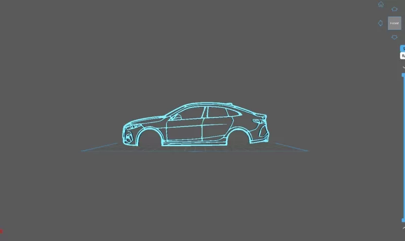 BMW - Serie 2 F44 2020 Wall Art - Model preview 1