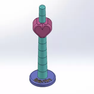 Berlin Tower Construction Set with Heart