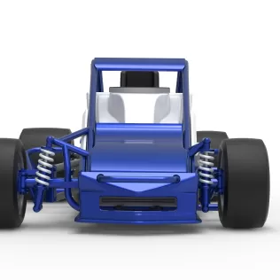 Pavement Silver Crown Car Scale 1:25 - Model thumbnail 7