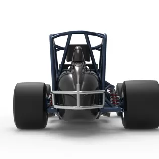 Sprint car Base Version 2 Scale 1:25 - Model thumbnail 16