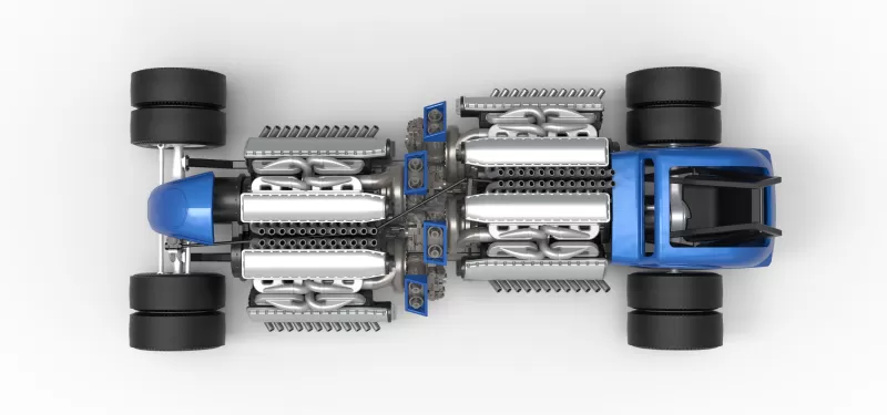 Vintage AWD Dragster Scale 1:25 - Model preview 11