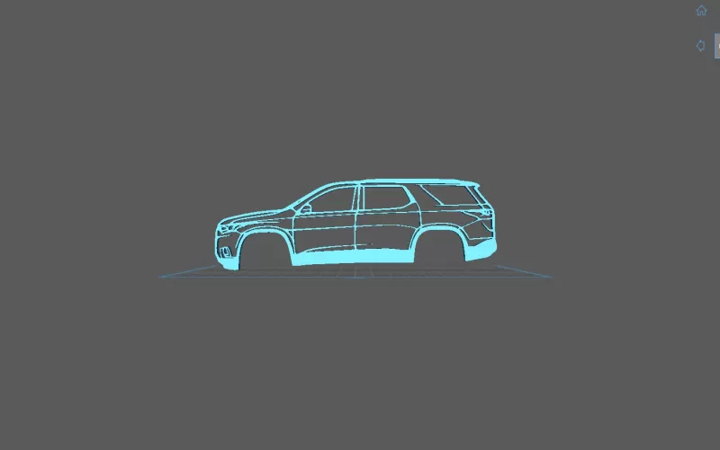 Chevrolet - Traverse 2018 Wall Art - Model preview 1