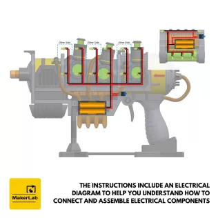 Plasma Blaster - Fallout 4 - Printable 3d model - STL files - Model thumbnail 15