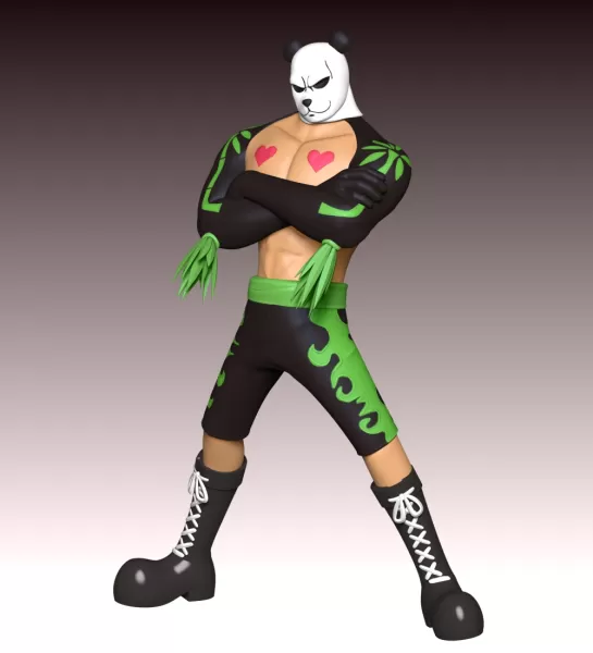 Pandaman - One Piece - Model preview 5