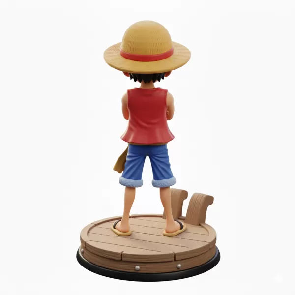 Monkey D. Luffy 3D Model | Straw Hat Captain - Model preview 2