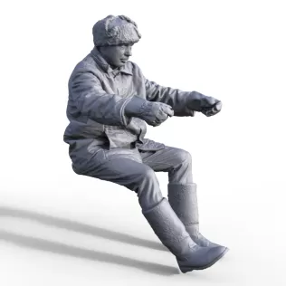 Figure Russian truck driver