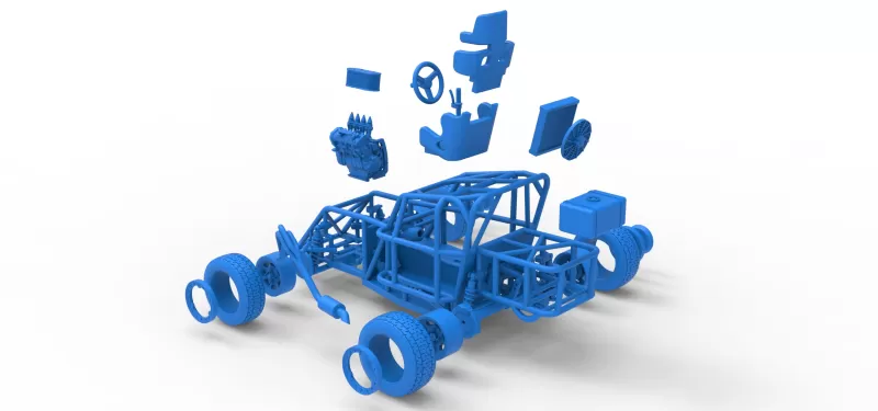 Mod Lite Race car Base Version 2 Scale 1:25 - Model preview 29