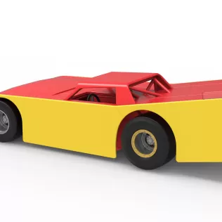 Vintage Dirt late model Race car Version 5 Scale 1:25 - Model thumbnail 12