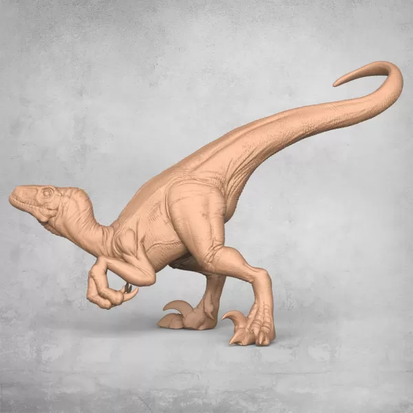 Velociraptor Dinosaur Attacking - Model preview 5