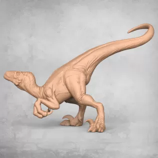 Velociraptor Dinosaur Attacking - Model thumbnail 5